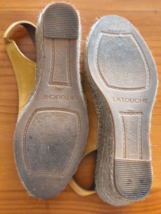 Alpargatas Latouche Beige/Naranja,Talla 38