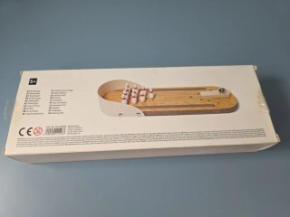 Juego de bolos de madera