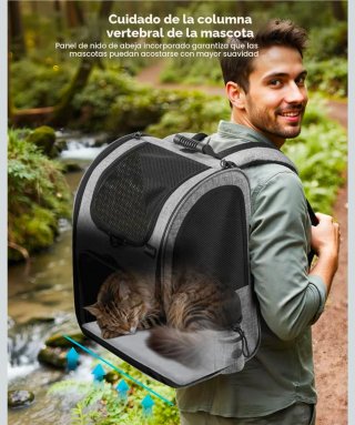 Mochila transportín gato/perro Pecute XL