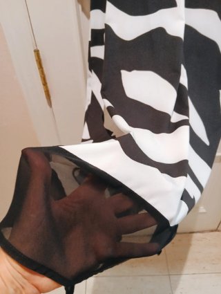 Vestido chic estampado cebra