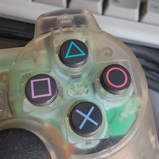 PS1 Dualshock Clear White SCPH-1200 Testato