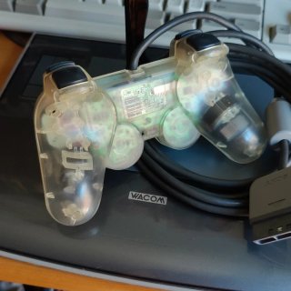 PS1 Dualshock Clear White SCPH-1200 Testato