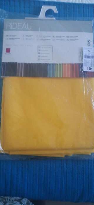 Cortinas amarillas con ollaos 140x260cm