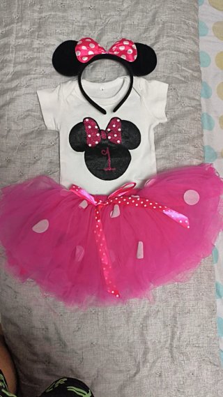 Conjunto Minnie Mouse primer año Talla 1