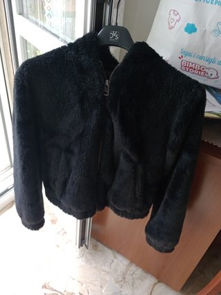 Pull&Bear Pelliccia Sintetica Nera XS