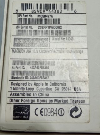MacBook Air Apple Gris/Plata