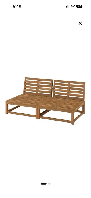 Mesa y sofa de 2 plazas Nammaro IKEA