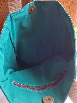 Borsa per il pranzo con stampa tè e dolci