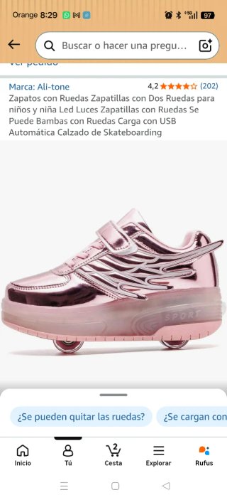 Zapatillas con ruedas Ali-tone niña