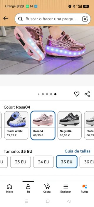 Zapatillas con ruedas Ali-tone niña