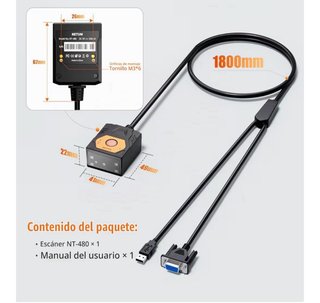 Escáner Códigos Barras QR Industrial