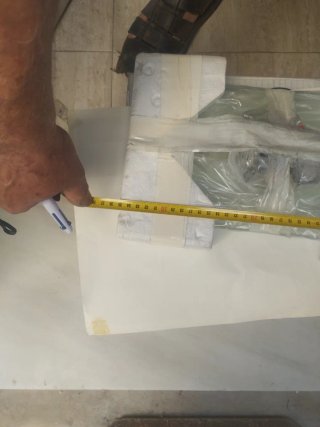 Estantería de cristal y plástico
