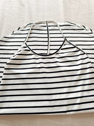Vestido de playa a rayas