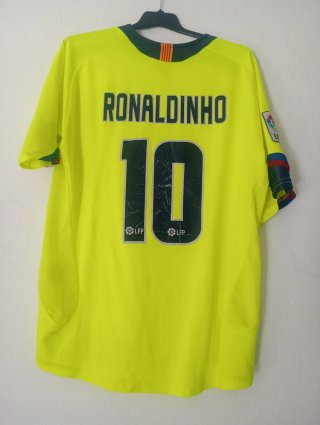 FC Barcelona Ronaldinho 10 Camiseta Naranja