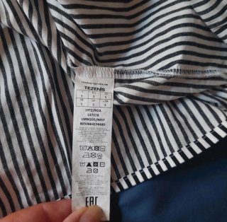 Camicia Tezenis righe manica a tre quarti campana