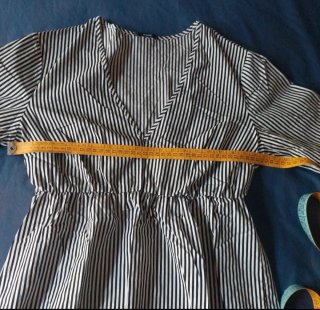 Camicia Tezenis righe manica a tre quarti campana