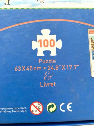 Puzzle Djeco Atlas Animal 100 Piezas