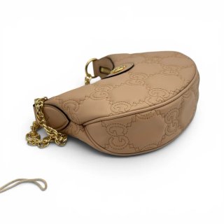 Borsa Gucci GG Matelassé Hobo Beige Oro