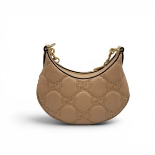 Borsa Gucci GG Matelassé Hobo Beige Oro