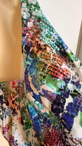 Parte superior bikini estampado