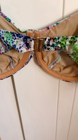 Parte superior bikini estampado