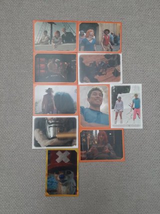 One Piece sticker Netflix lote 19 cromos
