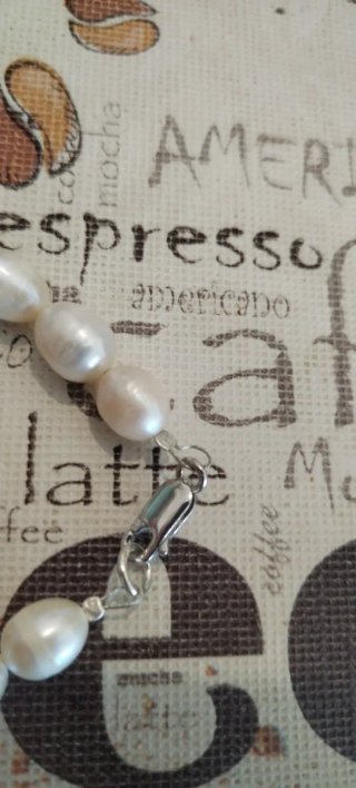 Bracciale Perle Fiume Argento