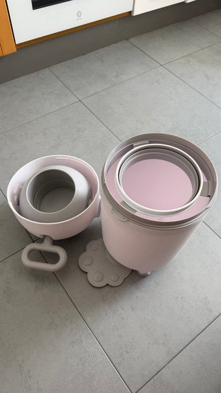 Cubo pañales Olmitos Antiolor Blanco y Gris