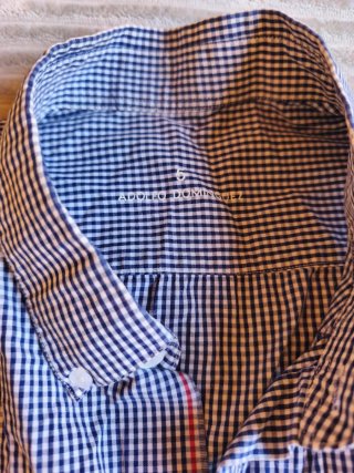 Camisa Adolfo Domínguez Azul y Blanca