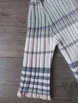 Cardigan lungo a righe