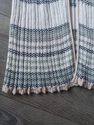 Cardigan lungo a righe