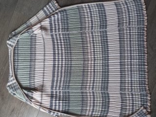 Cardigan lungo a righe