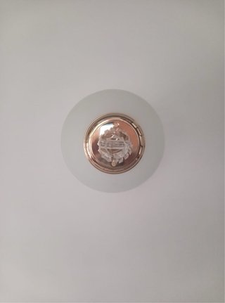 Lámpara Vintage Dorada Cristal