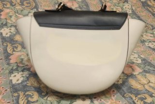 Borsa Le Corone Pelle Nero/Bianco