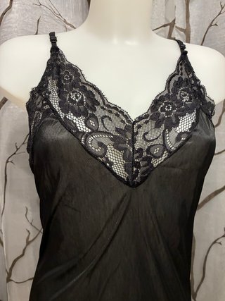 Body lencería encaje negro talla S
