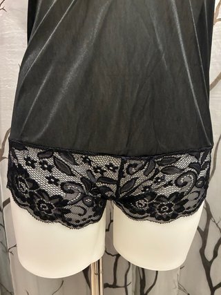 Body lencería encaje negro talla S