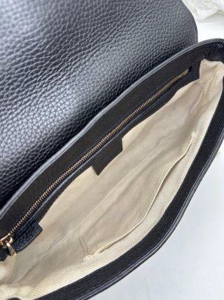 Borsa Gucci Soho Chain Long Flap Nera