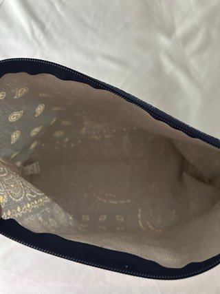 Neceser azul estampado bandana