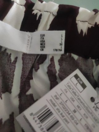 Pantalón fluido estampado mujer Talla L