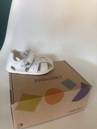 Sandalias Pablosky Barefoot Blancas Talla 18