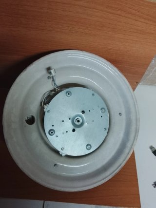 Lámpara de techo cerámicoa azul y blanca
