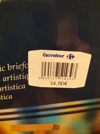 Maletín artístico con caballete de mesa. No envios