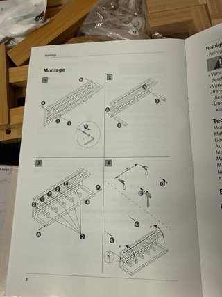 Estantería de bambú para tazas