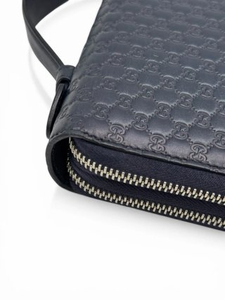 Portafoglio Gucci Micro Guccissima Blu