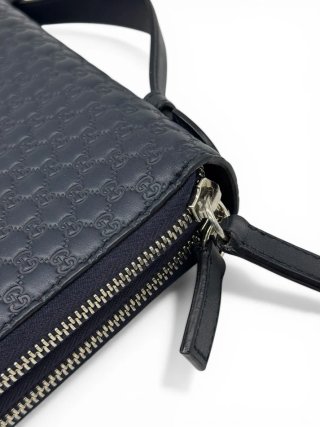 Portafoglio Gucci Micro Guccissima Blu