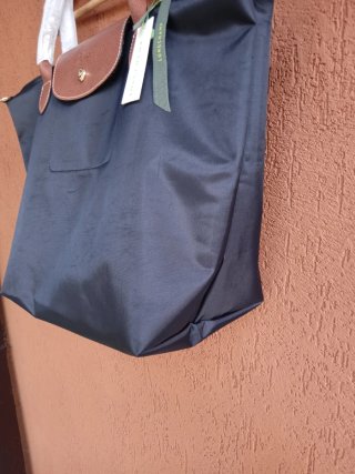 Borsa Longchamp Nera e Marrone Nuova L