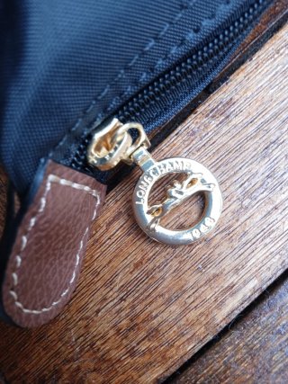 Borsa Longchamp Nera e Marrone Nuova L