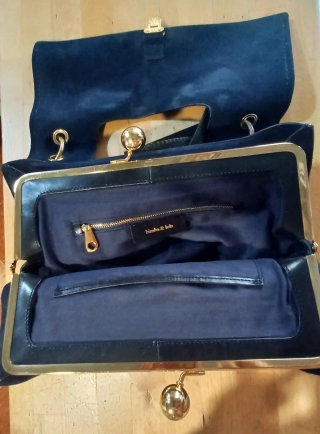 Bolso Bimba y Lola Azul y Dorado