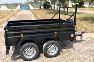 NUEVO: Remolque 2 ejes 750 kg con freno