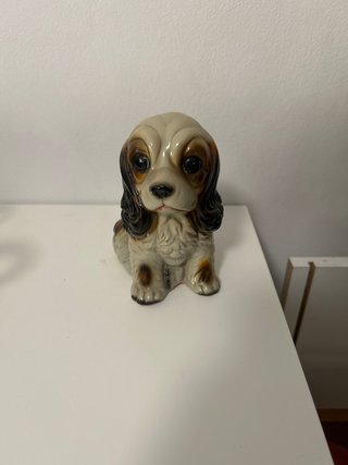 Figura perro cerámica vintage